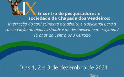 IX Encontro de Pesquisadores e Sociedade da Chapada dos Veadeiros